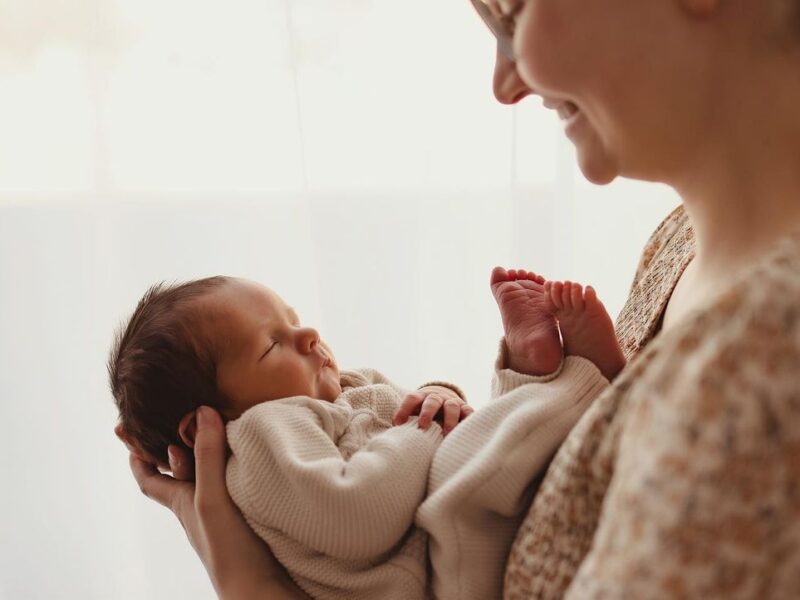 Newborn Photography: Studio or Home Session with Family Integration