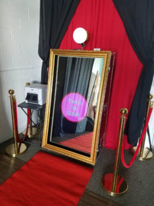 Experience the Magic of the Mirror Photo Booth - Perfect for Weddings and Events!