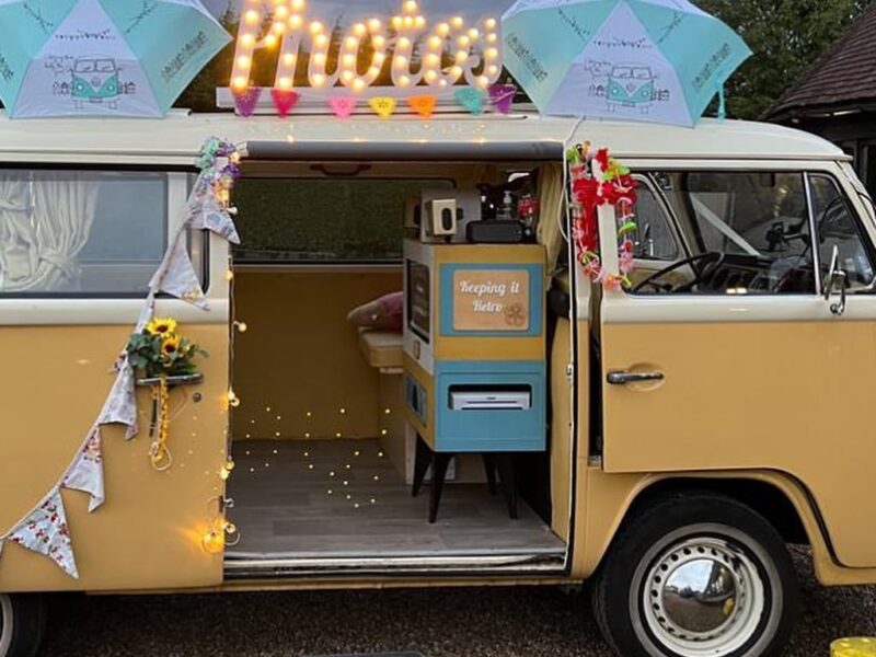 Make Memories with Our Award-Winning Campervan Photobooth