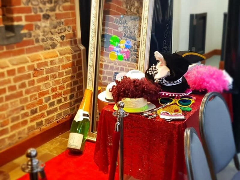 Capture the Moment with Our Elegant and Modern Magic Mirror Photobooth - Perfect for Any Event in and Around London