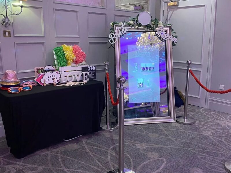 Step into the Magic with Our Interactive 5ft Touch Screen Mirror Photo Booth!