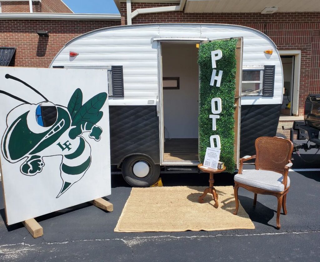 Celebrate in Style with Our Camper Photobooth!