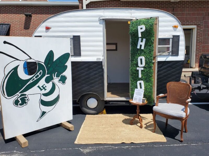 Celebrate in Style with Our Camper Photobooth!