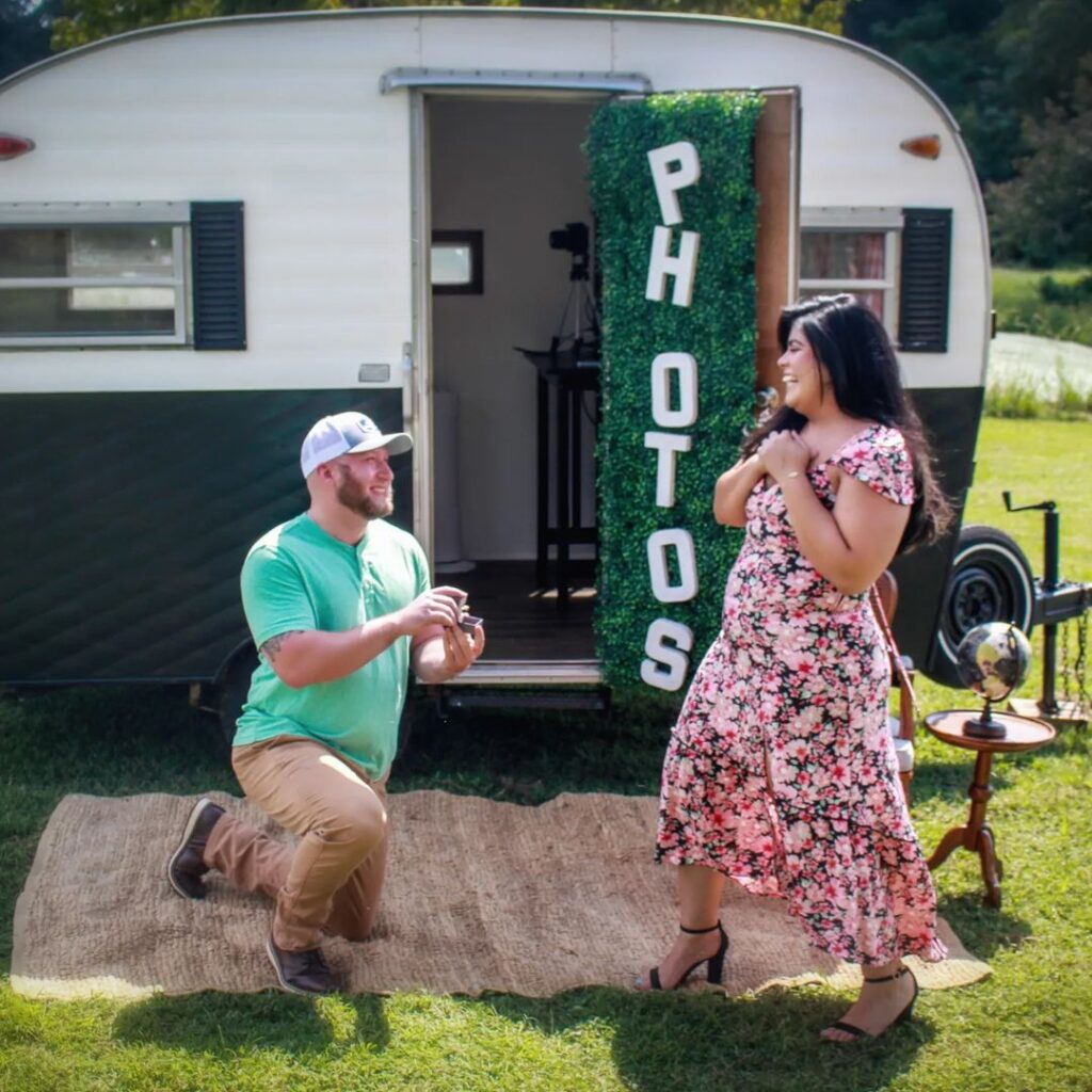 Celebrate in Style with Our Camper Photobooth!
