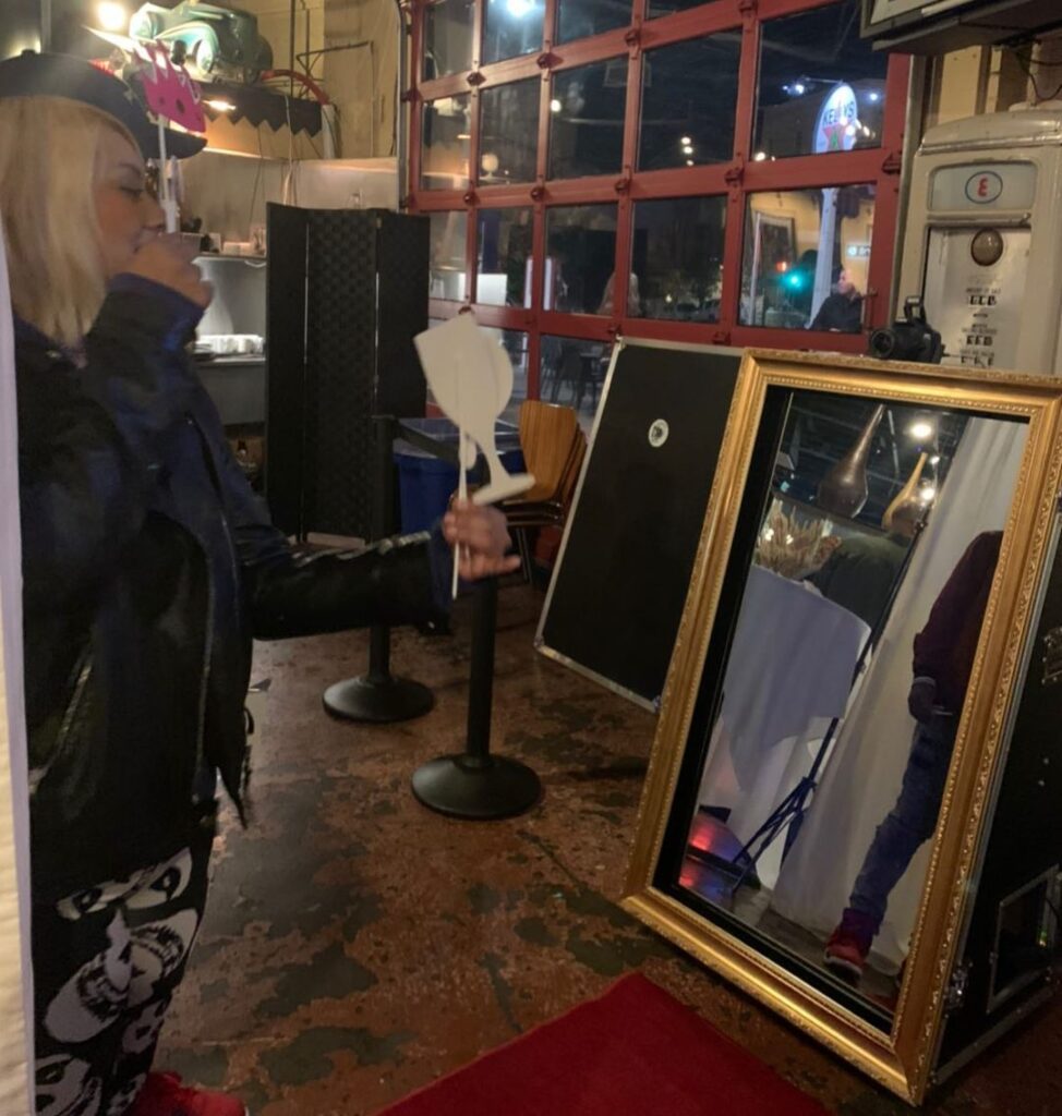 Coolest Interactive 65’’ Mirror PhotoBooth Rental. Step into a World of Fun and Create Lasting Memories with Magic Mirror Photobooth Rental!