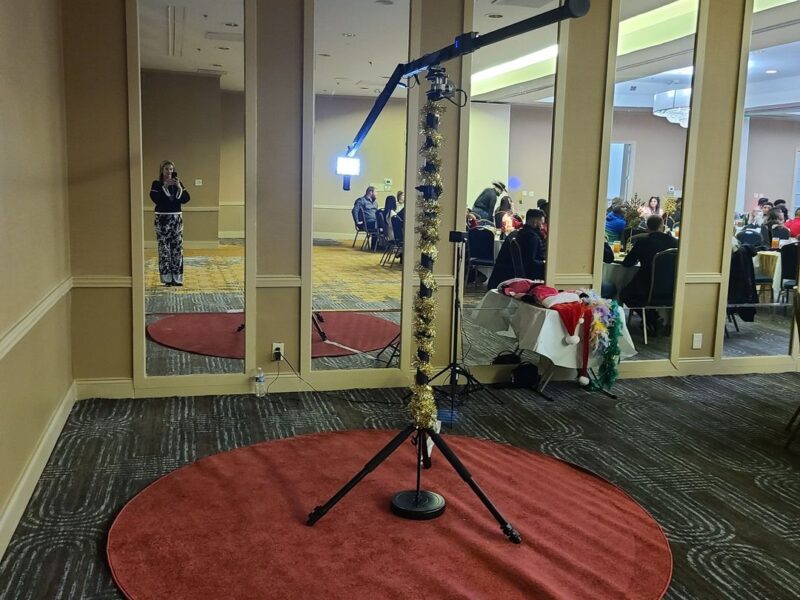 Experience the Ultimate Event Upgrade with Our Overhead 360 Photobooth: Instant Sharing and Personalized Fun!