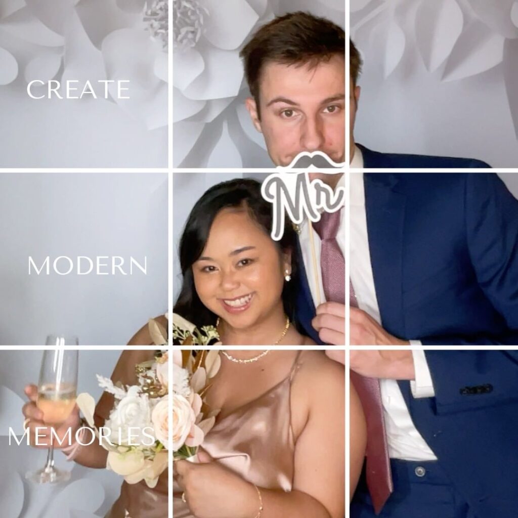 Create unforgettable memories with our fully customizable, modern photobooth experience.