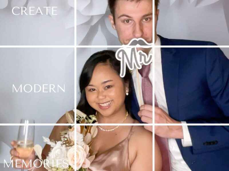 Create unforgettable memories with our fully customizable, modern photobooth experience.