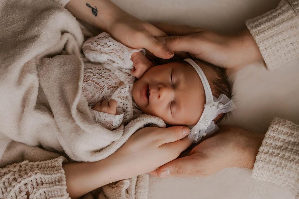 Newborn Photography: Studio or Home Session with Family Integration