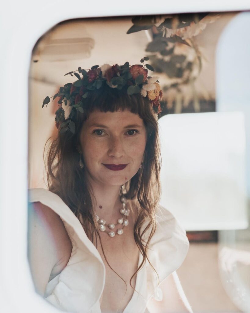 Vintage camper revived as a full-service photo booth for weddings & parties in New Mexico 🌝
