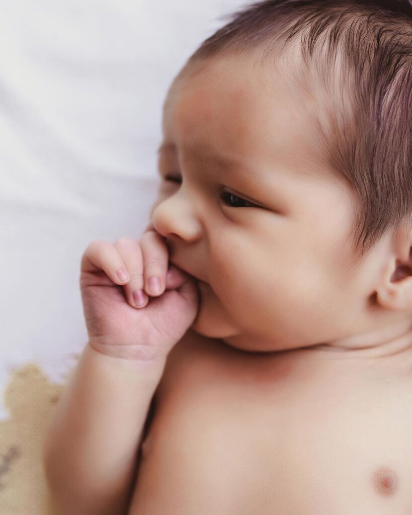 Newborn Photography: Studio or Home Session with Family Integration