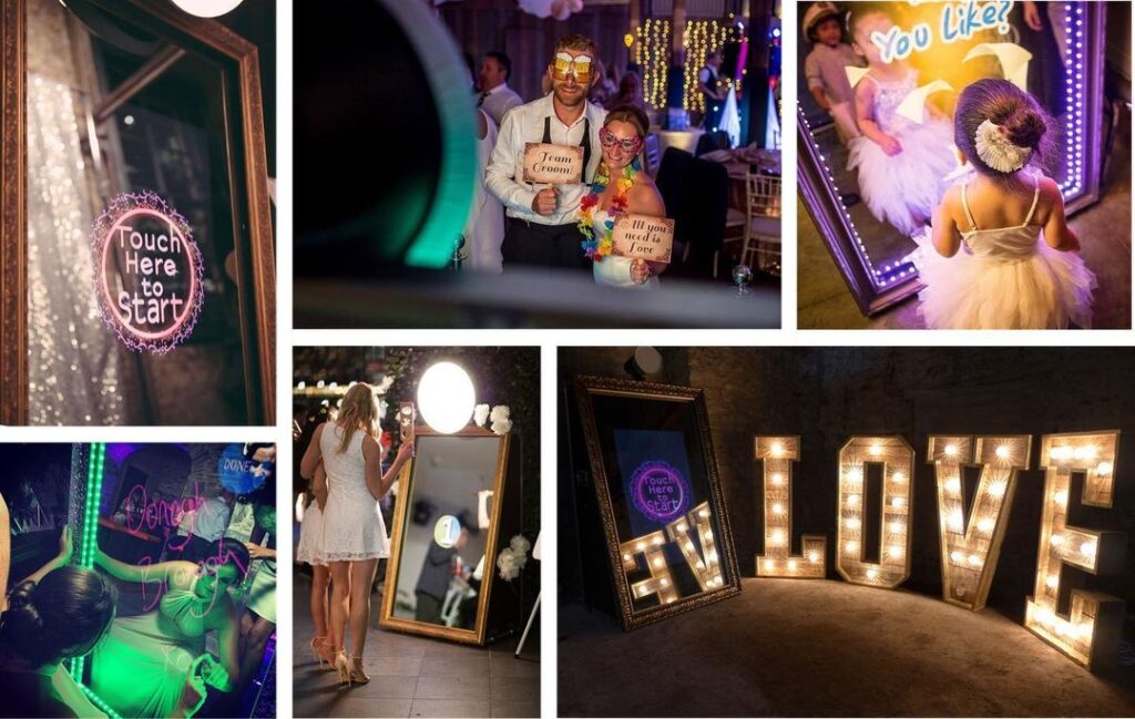 Transform Your Event with an Interactive Mirror Photo Booth Experience: Customizable Features and Keepsake Photos!