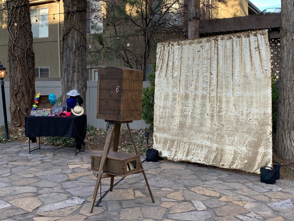 Create Lasting Memories with Our Rustic Open Air Photobooth - Perfect for Any Event!