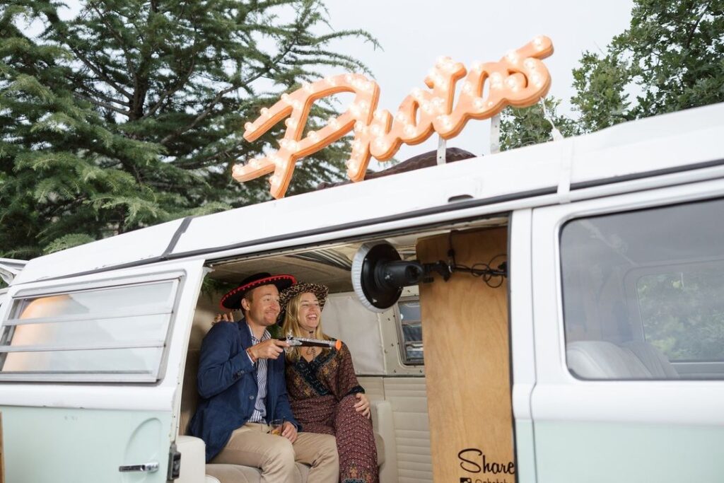 Add a Touch of Vintage Charm to Your Next Event with Our VW Bus Photobooths in Northern Utah!
