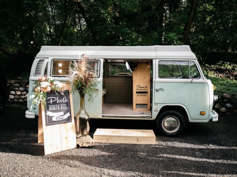 Add a Touch of Vintage Charm to Your Next Event with Our VW Bus Photobooths in Northern Utah!