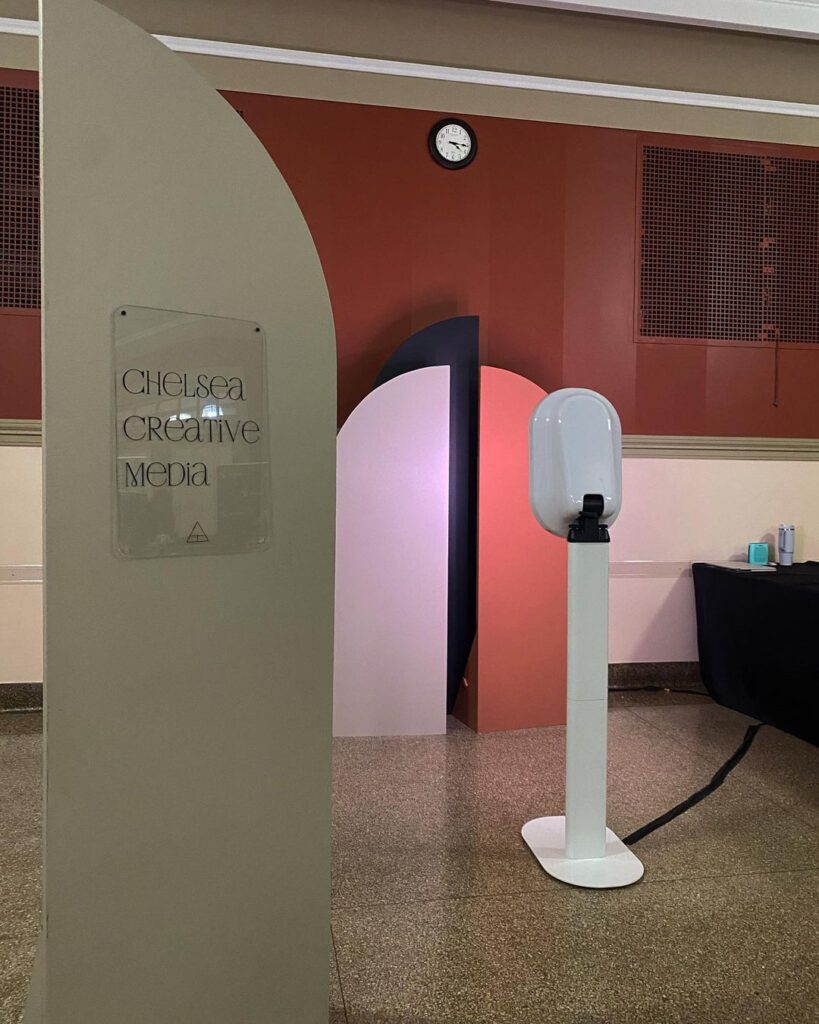 Elevate your guest's experience at your next event with a sleek & chic digital photo booth