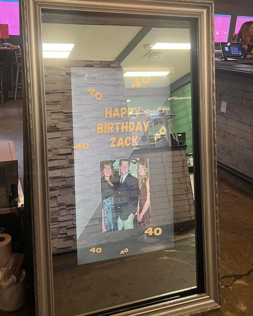 Step into the Future of Photo Booths with the Mirror Me Booth! Instant Prints, Custom Overlays, and More. Make Your Event Truly Unforgettable!