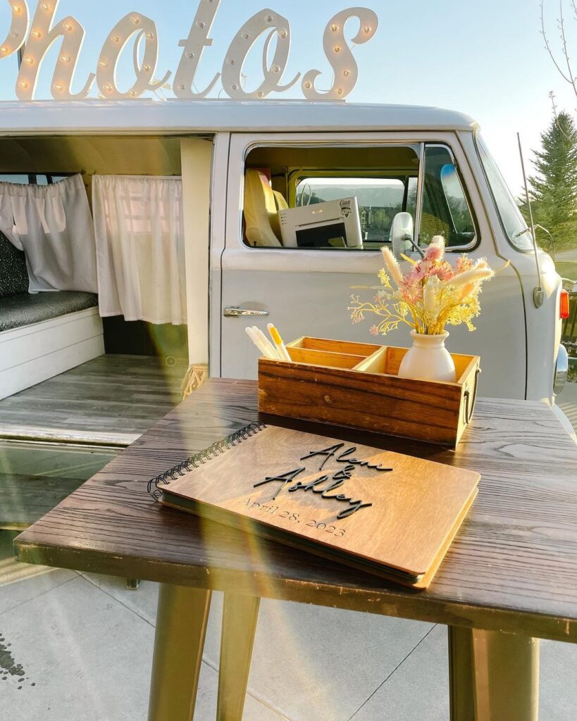 Add a Touch of Vintage Charm to Your Next Event with Our VW Bus Photobooths in Northern Utah!