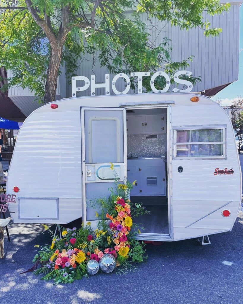 “Sunny” the Vintage Camper Photo Booth - We bring the lights, camera and the fun!